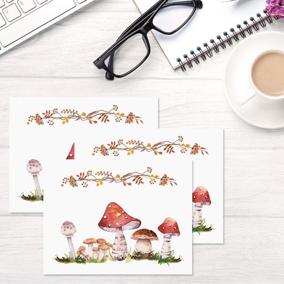 Other - Cottage Mushroom Ten (10) Notecard Set, NWT